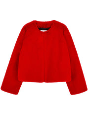 [SIGNATURE LINE] FAUX FUR BIEN SHORT JACKET