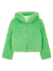 [FINAL SALE] FAUX FUR BIEN HOODED SHORT JACKET