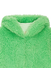 [FINAL SALE] FAUX FUR BIEN HOODED SHORT JACKET