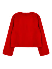 [SIGNATURE LINE] FAUX FUR BIEN SHORT JACKET