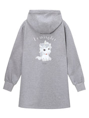 [FINAL SALE] UNDI PRINT HOODED SWEATDRESS