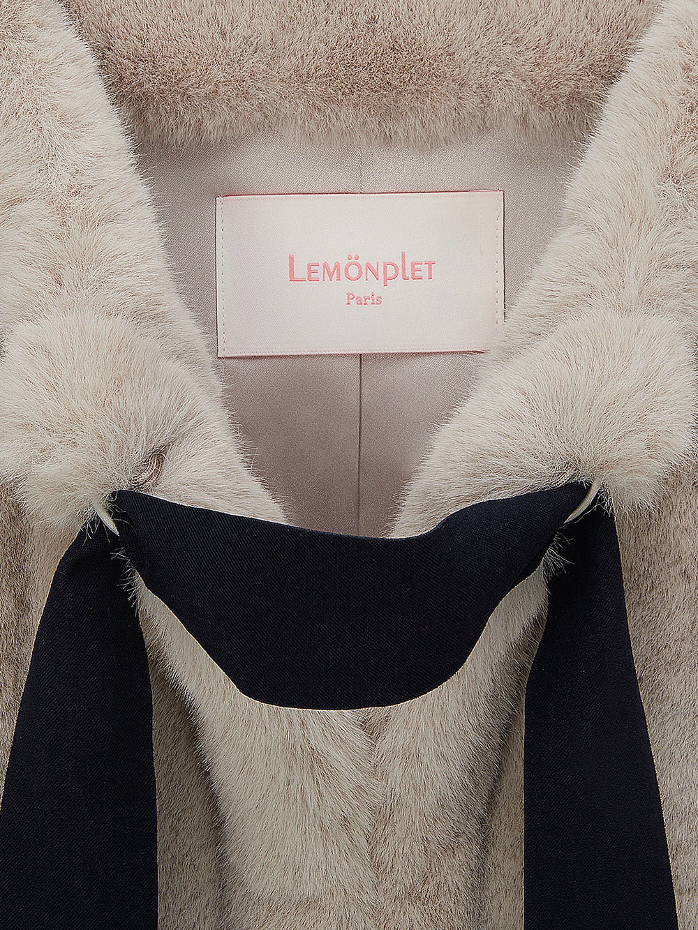 FAUX FUR HALF SLEEVED JACKET
