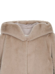 [SIGNATURE LINE] FAUX FUR BIEN HOODED JACKET