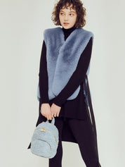 [SIGNATURE LINE] FAUX FUR ADORA MINI BACKPACK