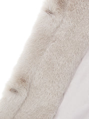 FAUX FUR HALF SLEEVED JACKET