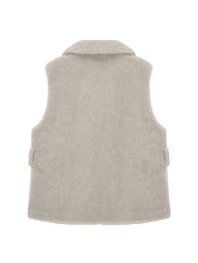 [SIGNATURE LINE] FAUX FUR PETER VEST