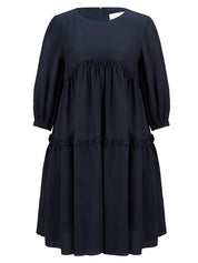 [MARRAKECH]EL SLEEVE KNEE-LENGTH DRESS