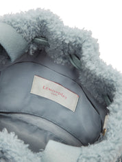 [SIGNATURE LINE] FAUX FUR BÉNÉ BUCKET BAG
