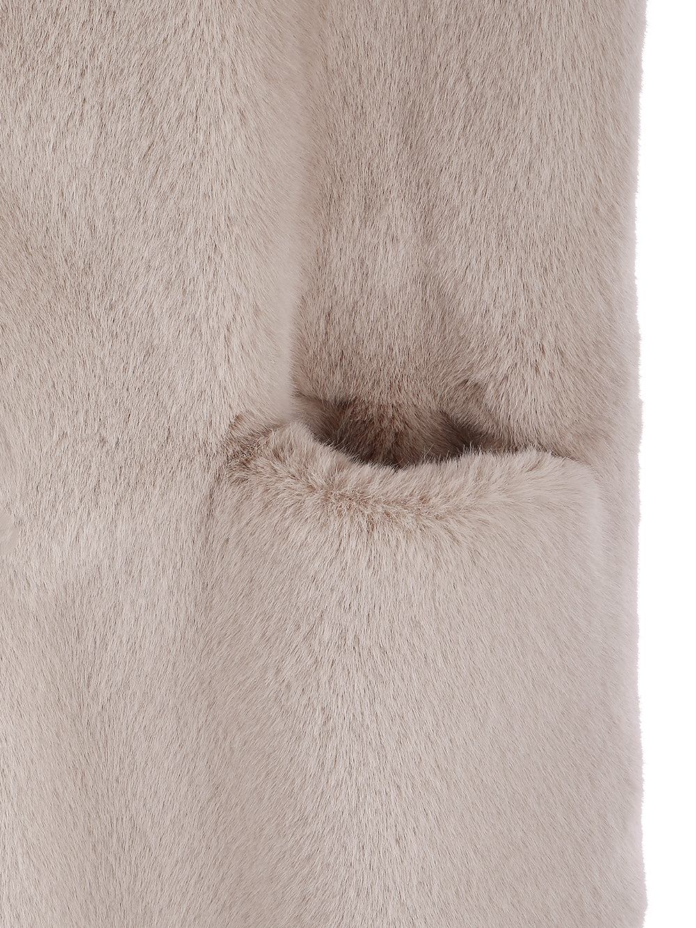 [SIGNATURE LINE] FAUX FUR LAON HOODED MAXI COAT