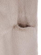 [SIGNATURE LINE] FAUX FUR LAON HOODED MAXI COAT