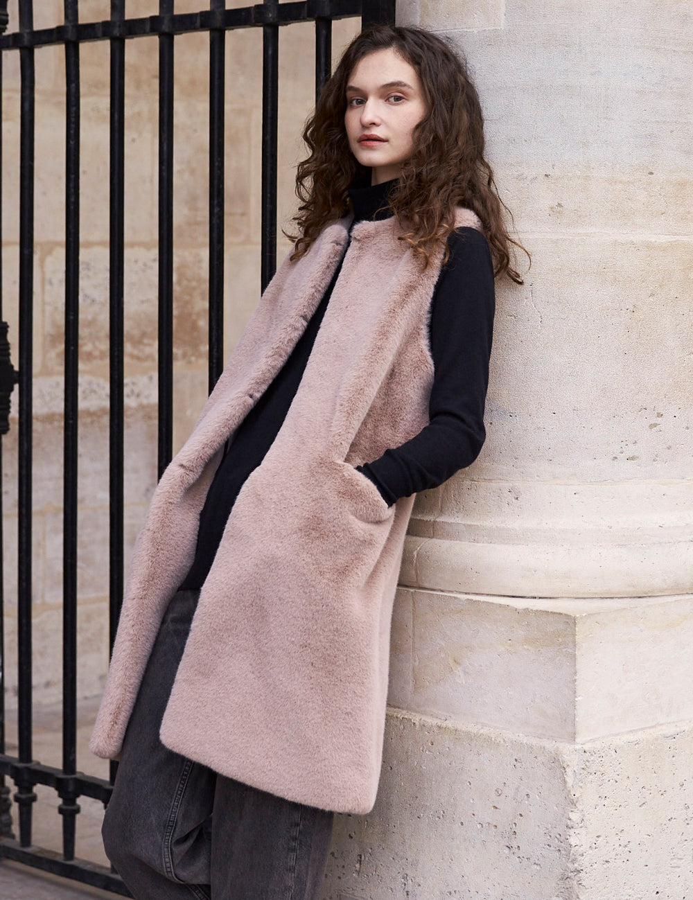FAUX FUR MRD LAON VEST