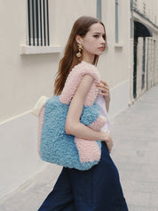 [SIGNATURE LINE] FAUX FUR PHRYNE ECO BAG
