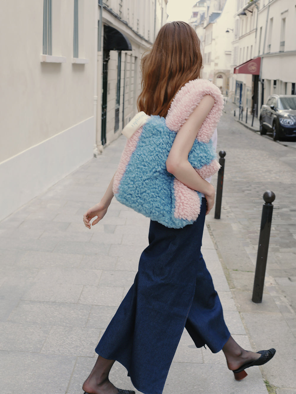 [SIGNATURE LINE] FAUX FUR PHRYNE ECO BAG