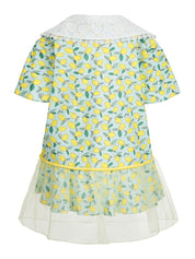 KIDS LEMON PRINT DRESS