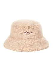 [SIGNATURE LINE] FAUX FUR BUCKET HAT WITH LEMÖNPLET LOGO