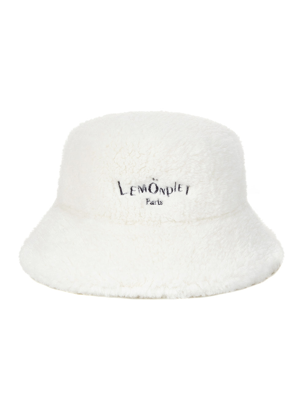 [SIGNATURE LINE] FAUX FUR BUCKET HAT WITH LEMÖNPLET LOGO