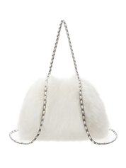 [SIGNATURE LINE] FAUX FUR CHUPETTE BACKPACK