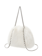 [SIGNATURE LINE] FAUX FUR CHUPETTE BACKPACK