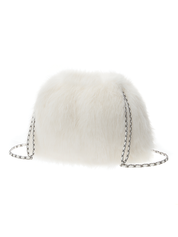 [SIGNATURE LINE] FAUX FUR CHUPETTE BACKPACK