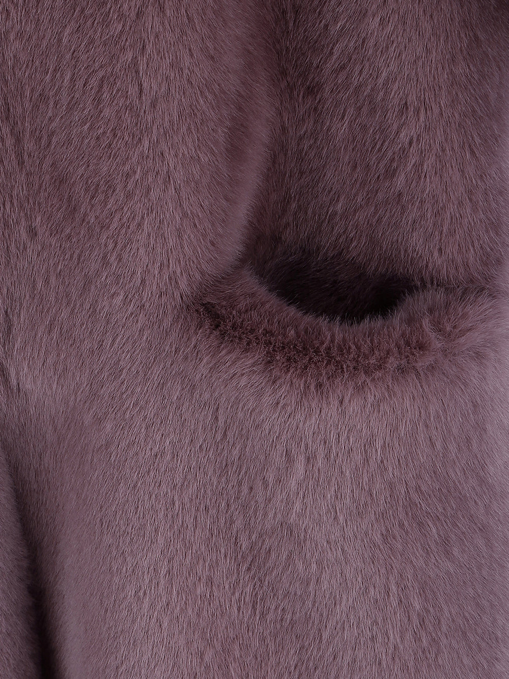 [SIGNATURE LINE] FAUX FUR LAON HOODED MAXI COAT