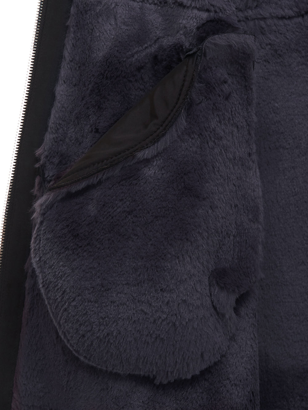 FAUX FUR LOMPER HOODED COAT