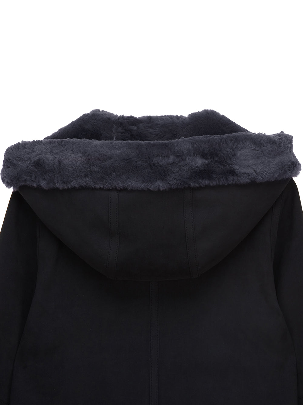 FAUX FUR LOMPER HOODED COAT