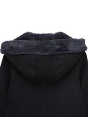FAUX FUR LOMPER HOODED COAT