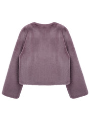 [SIGNATURE LINE] FAUX FUR BIEN SHORT JACKET