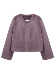 [SIGNATURE LINE] FAUX FUR BIEN SHORT JACKET
