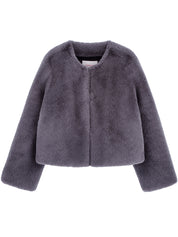 [SIGNATURE LINE] FAUX FUR BIEN SHORT JACKET
