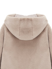 [SIGNATURE LINE] FAUX FUR BIEN HOODED SHORT JACKET