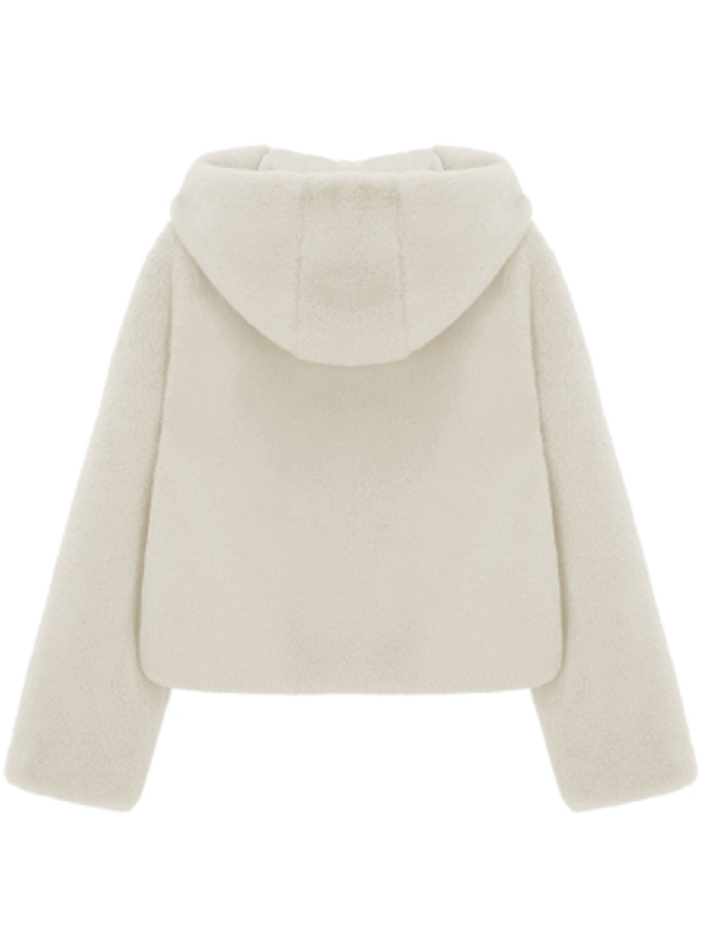 [SIGNATURE LINE] FAUX FUR BIEN HOODED SHORT JACKET