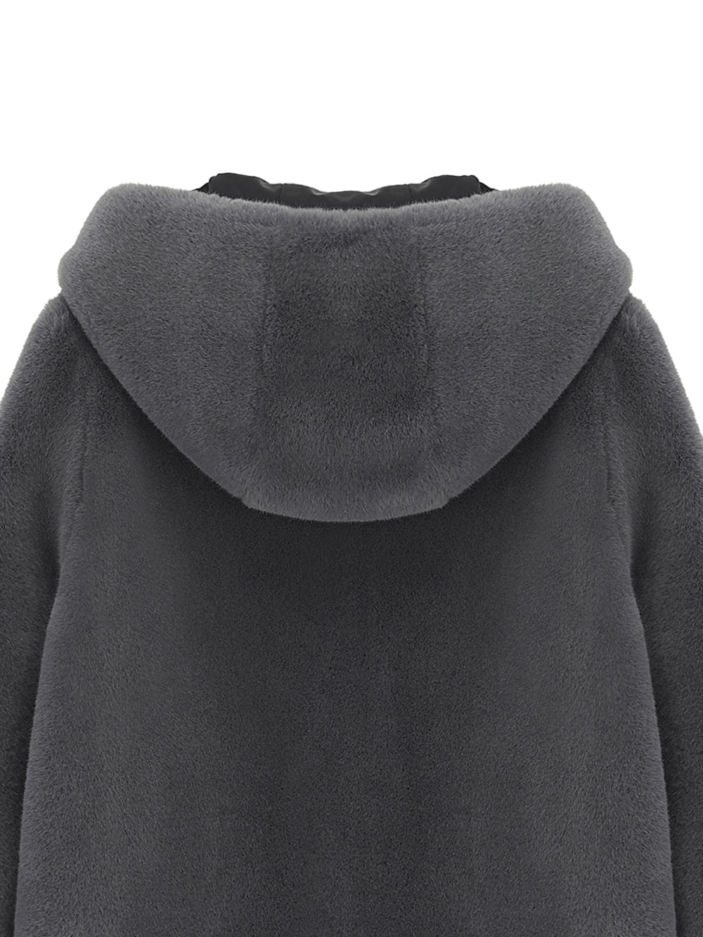[SIGNATURE LINE] FAUX FUR BIEN HOODED SHORT JACKET