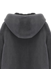 [SIGNATURE LINE] FAUX FUR BIEN HOODED SHORT JACKET