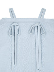 [FINAL SALE] KNIT VIVI RIBBON DETAIL TOP
