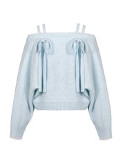 [FINAL SALE] KNIT VIVI RIBBON DETAIL TOP