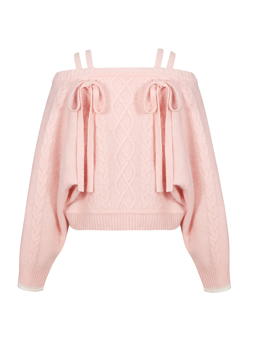 [FINAL SALE] KNIT VIVI RIBBON DETAIL TOP