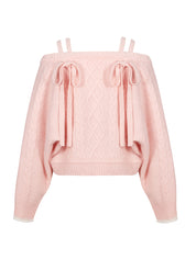 [FINAL SALE] KNIT VIVI RIBBON DETAIL TOP