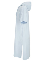 LINDI HOODED JERSEY DRESS
