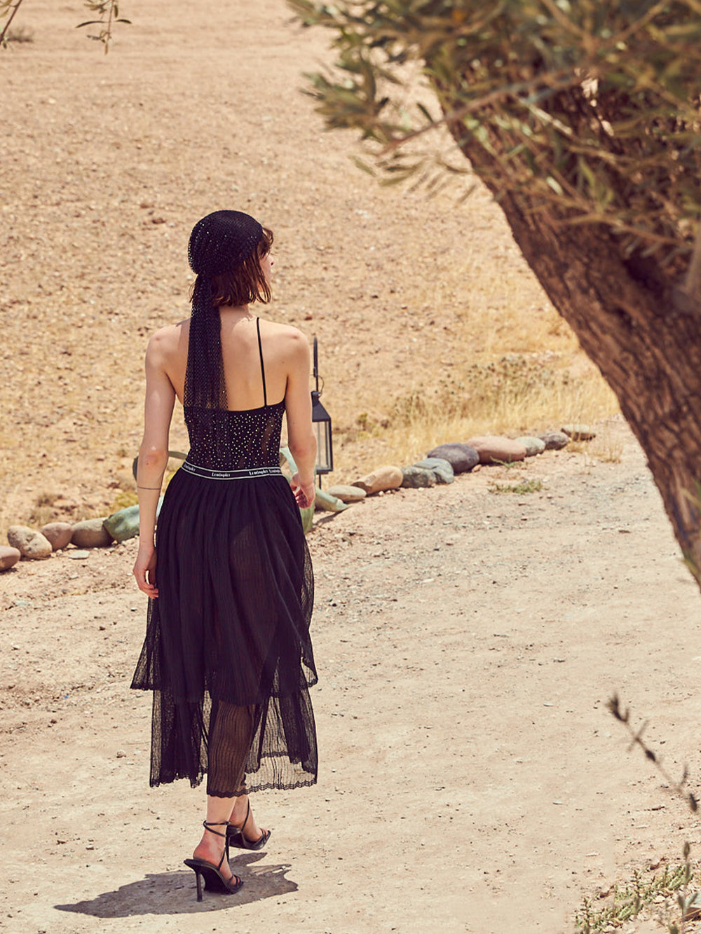 [FINAL SALE] NIA LONG-LENGTH PLEATED SKIRT
