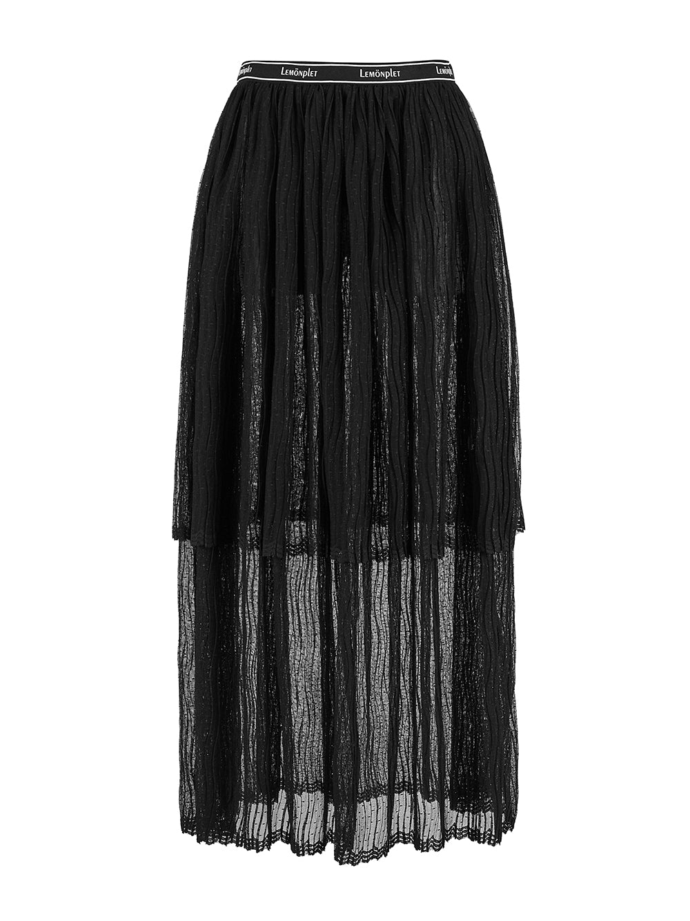 [FINAL SALE] NIA LONG-LENGTH PLEATED SKIRT