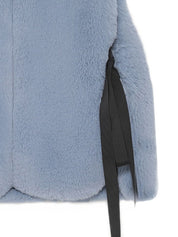 [SIGNATURE LINE] FAUX FUR TIED KITTEN RIBBON VEST