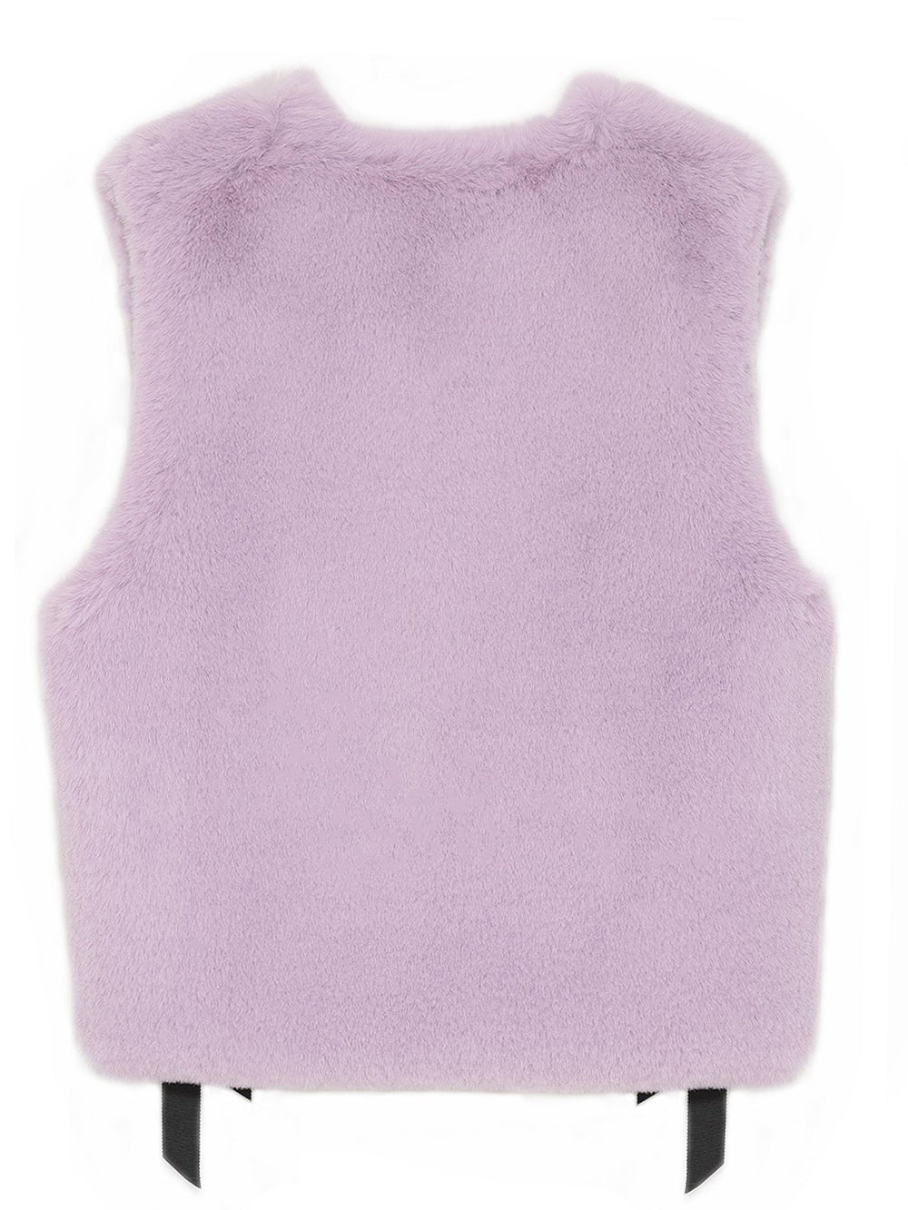 [SIGNATURE LINE] FAUX FUR TIED KITTEN RIBBON VEST