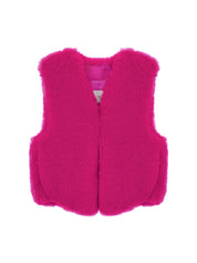 FAUX FUR MINI VEST