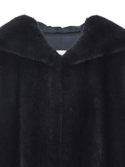 [SIGNATURE LINE] FAUX FUR LAON HOODED MAXI VEST