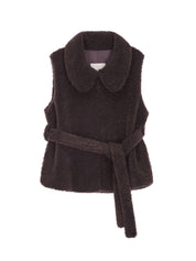 [SIGNATURE LINE] FAUX FUR PETER VEST