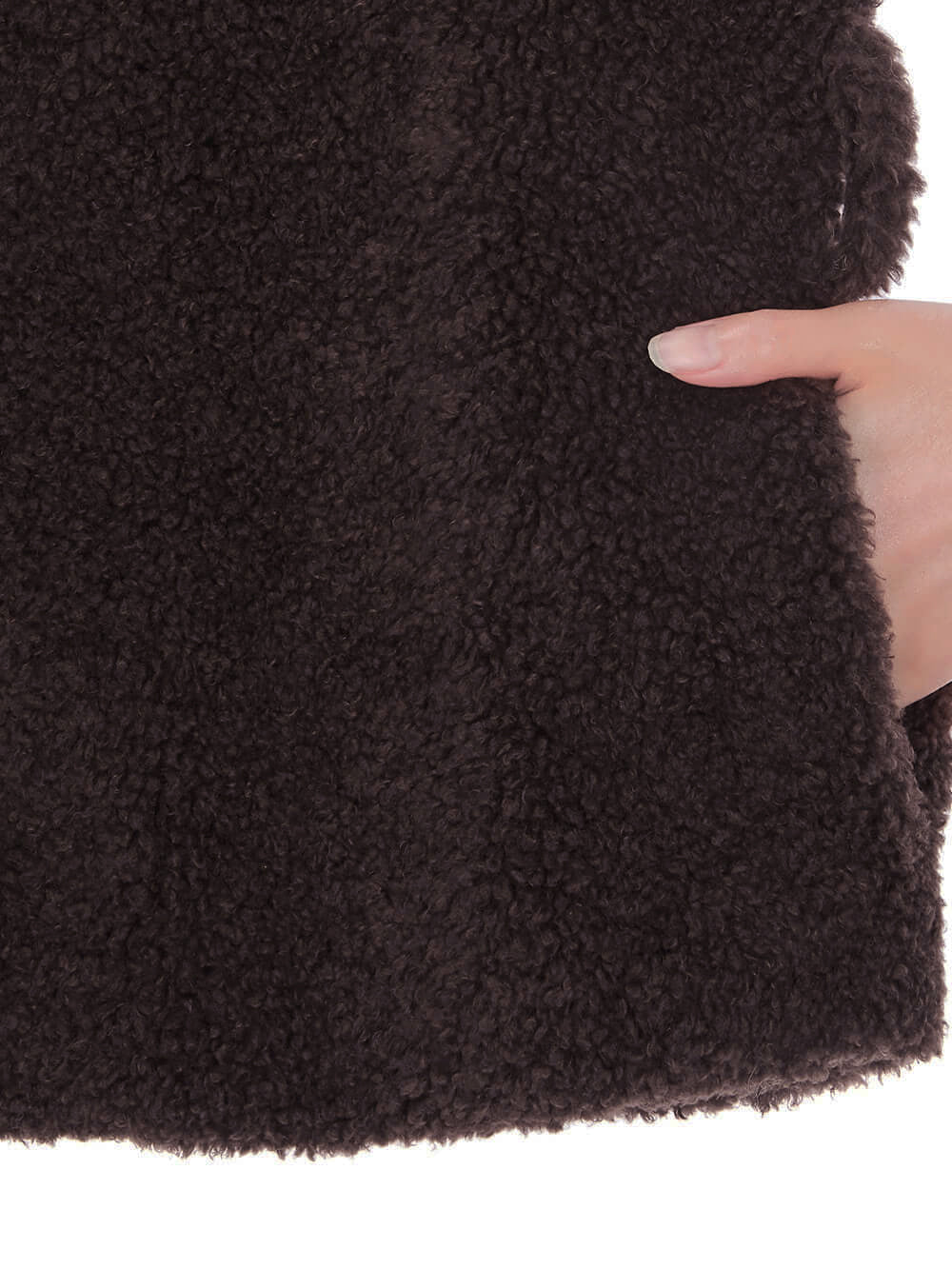 [SIGNATURE LINE] FAUX FUR PETER VEST